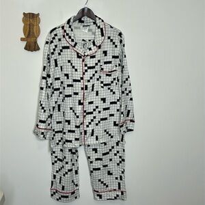 Pajamagrams crossword pajama set